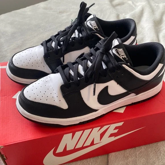 Nike | Shoes | Nike Dunk Low Black And White Panda Retro  display picture 2